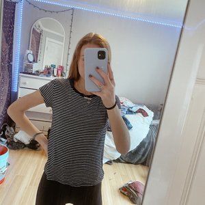 USED AMERICAN EAGLE Stripped Soft Shirt. Size XS